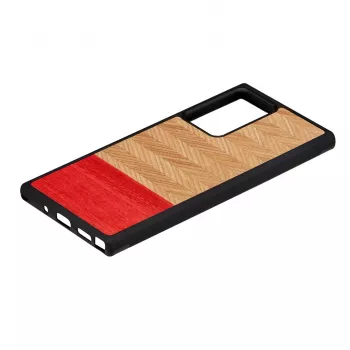 Telefoonhoesje Man and Wood Galaxy Note 20 Ultra visgraatpatroon azalea zwart