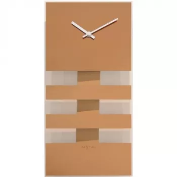 NeXtime wandklok 2855co Bold Stripes, 38x19 cm, wand, koper