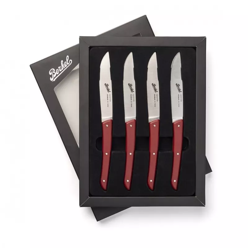 Berkel steakmessen set 4-delig kleur rood