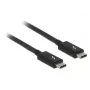 Thunderbolt-kabel DeLOCK 84845 1 m 20 Gbit/s zwart