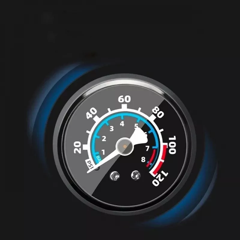 Rockbros 42310006001 fietspomp met manometer zwart