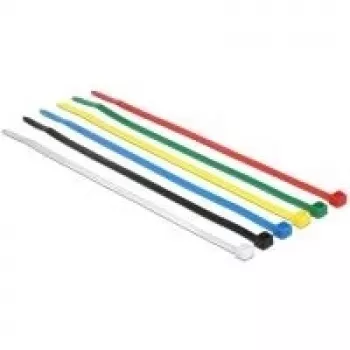 Kabelbinder DeLOCK 18626 nylon zwart blauw groen rood transparant geel