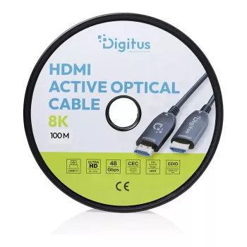 HDMI AOC hybride glasvezelkabel DIGITUS UHD 8K 100 m