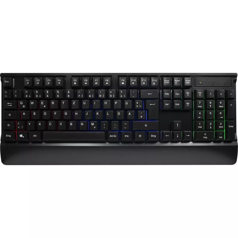 Bedraad gaming-toetsenbord- en muisset INTER-TECH KC-3000 RGB achtergrondverlichting, USB-aansluiting