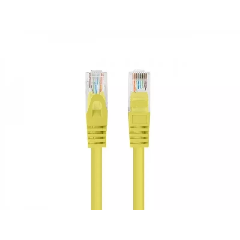 Lanberg PCU6-20CC-0150-Y Cat.6 UTP patchkabel, 1,5 m, Geel, verpakking van 10