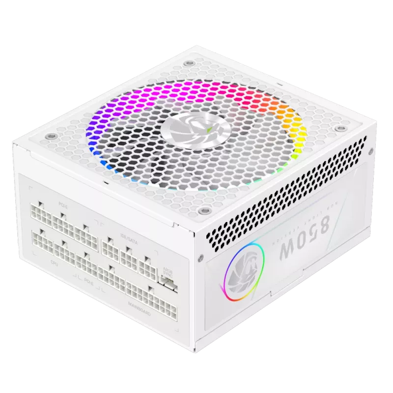 Gamemax voeding, 80 PLUS, Gold | RGB 850G WH | 850 W