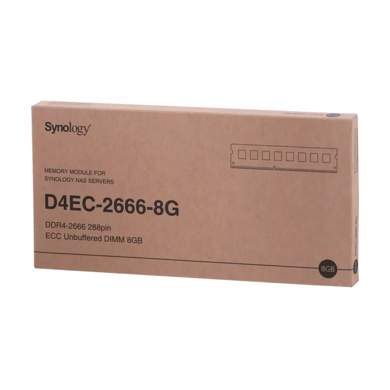 Synology - DDR4 - module - 8 GB - DIMM 288-PIN - 2666 MHz / PC4-21300 1.2 V unbuffered ECC