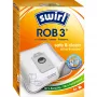 Stofzakken voor robotstofzuiger MELITTA Swirl ROB 3, 4-pack, houtkleur