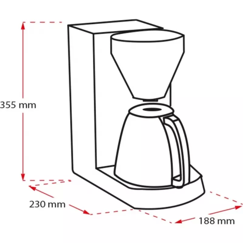 MELITTA Enjoy Therm - koffiezetapparaat - 12 kopjes