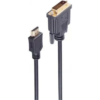 shiverpeaks ®-BASIC-S HDMI-stekker naar DVI-D (24+1) stekker, vergulde contacten, 7,5 m (BS77487)