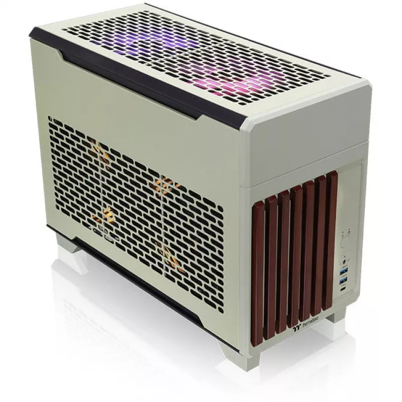 Mini-behuizing THERMALTAKE TR100 WS matcha groen, compact ontwerp, ondersteuning voor mini-ITX/microATX