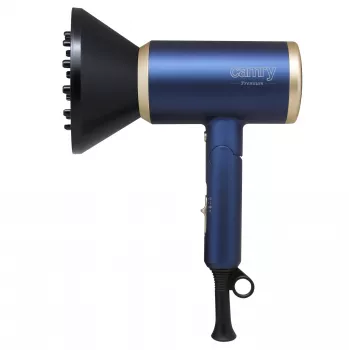 Camry | haardroger | CR 2268 | 1800 W | 2 temperatuurstanden | ionenfunctie | diffusoropzetstuk | blauw/goud