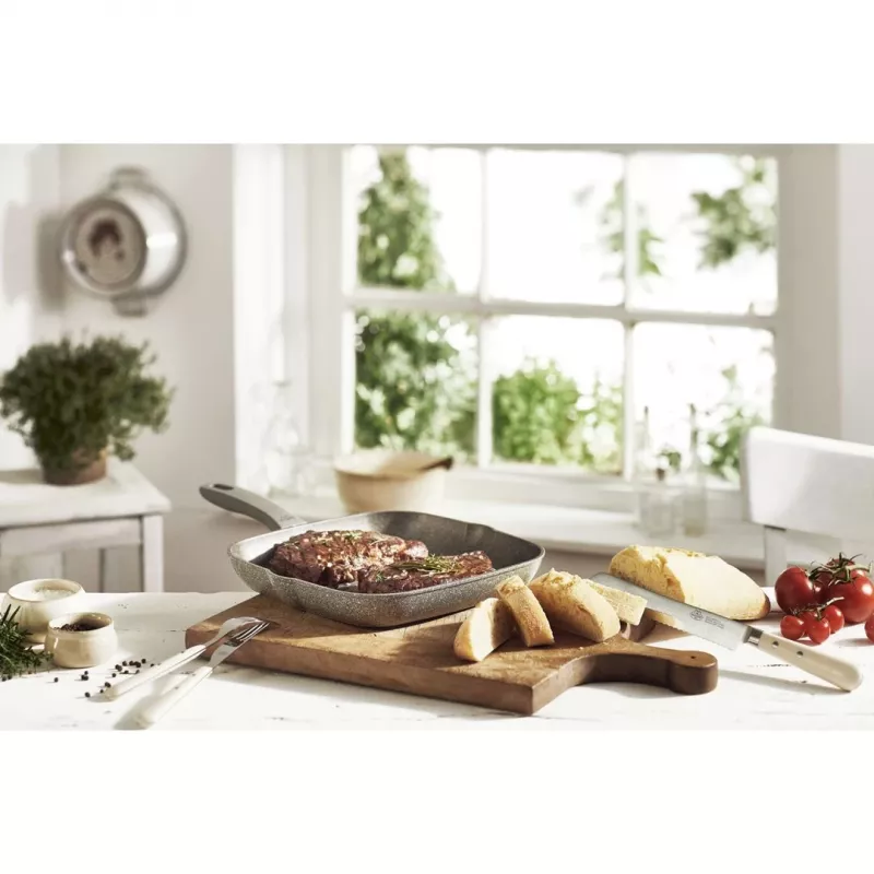 Grillpan BALLARINI 75002-941-0 vierkant grijs 28 cm