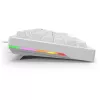 Sharkoon SGK25 75% QWERTZ USB bedrade RGB LED toetsenbord wit