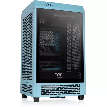 Thermaltake The Tower 200 turquoise gehard glas