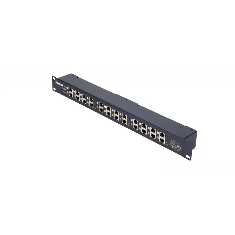 Extralink Gigabit PoE-injector 12 poorten 12x 1000Mb/s RJ45, rackmount