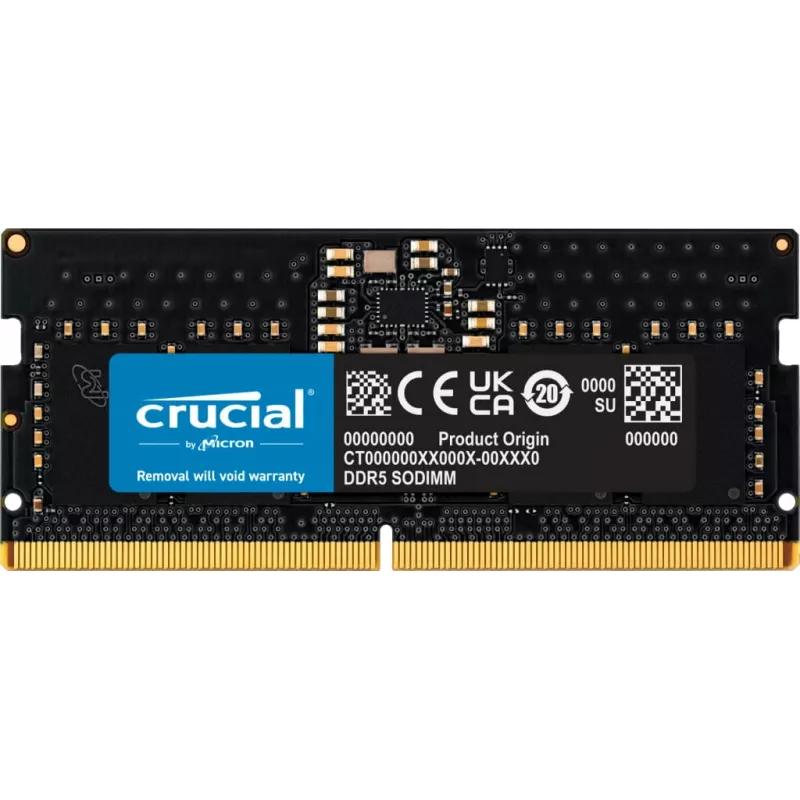 Crucial 8GB 1x8GB DDR5-5600 CL 46 SO-DIMM RAM notebookgeheugen - 8 GB - DDR