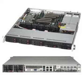 Super Micro Supermicro SC113M FAC2-R804CB - rackmontage - 1U - ATX - SATA/SAS - hot-swap 800 Watt - zwart (CSE-113MFAC2-R804CB)