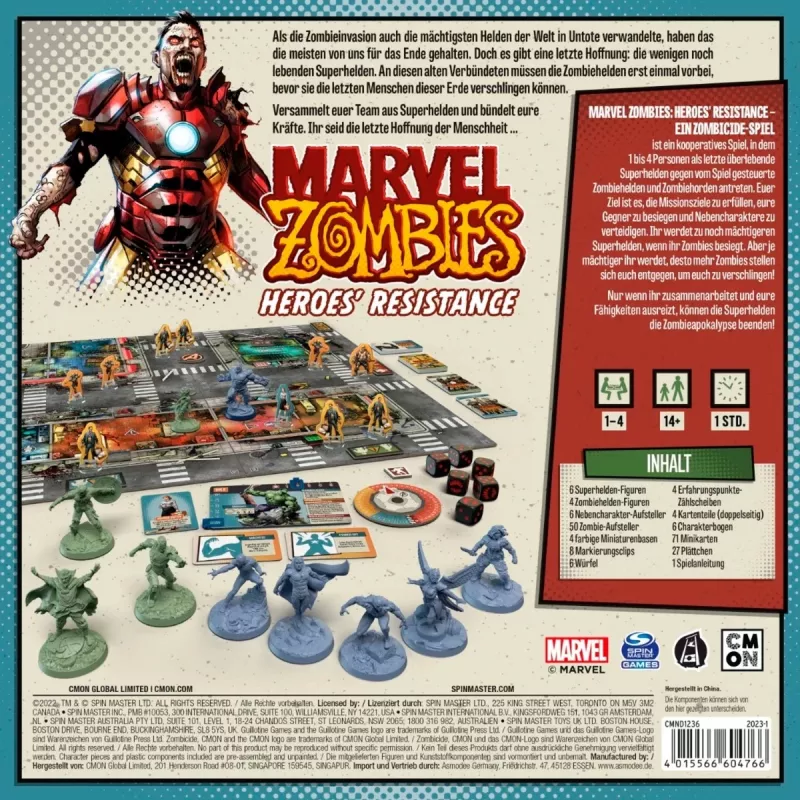 Bordspel Asmodee Marvel Zombies Heroes' Resistance — coöperatieve miniaturen Zombicide-crossover
