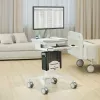 CPU-houder MACLEAN MC-116W, in hoogte verstelbaar en draaibaar ontwerp voor montage onder het bureau