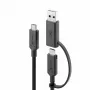 ALOGIC Elements Series USB-C naar USB-C kabel met USB-A-adapter 1,2 m 5 A 10 Gbit/s