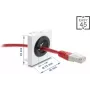 Kabeldoorvoer DELOCK Easy 91075, 23 mm diameter, kabeldoorvoer voor bureau/kast