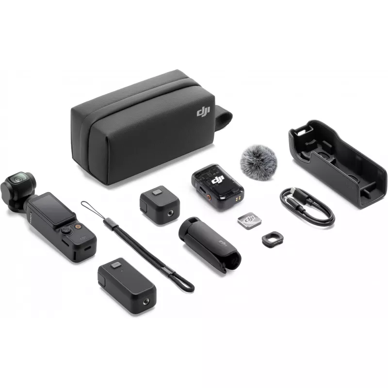 DJI Osmo Pocket 3 Creator Combo – 1 CMOS gimbalcamera, 4K/120fps, 2 OLED touchscreen