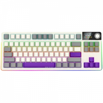 LORGAR KBP70TKLW, draadloos TKL mechanisch gaming-toetsenbord Pro, beige, EN-layout