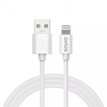 Savio Cl-193 USB-kabel USB 2.0 2 m USB A USB C/Lightning wit