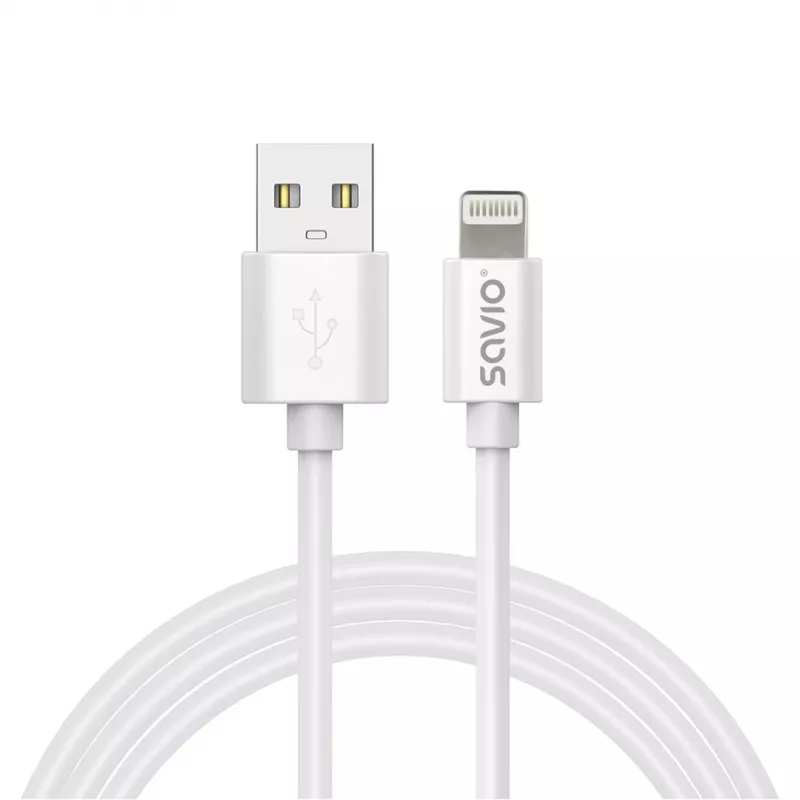Savio Cl-193 USB-kabel USB 2.0 2 m USB A USB C/Lightning wit