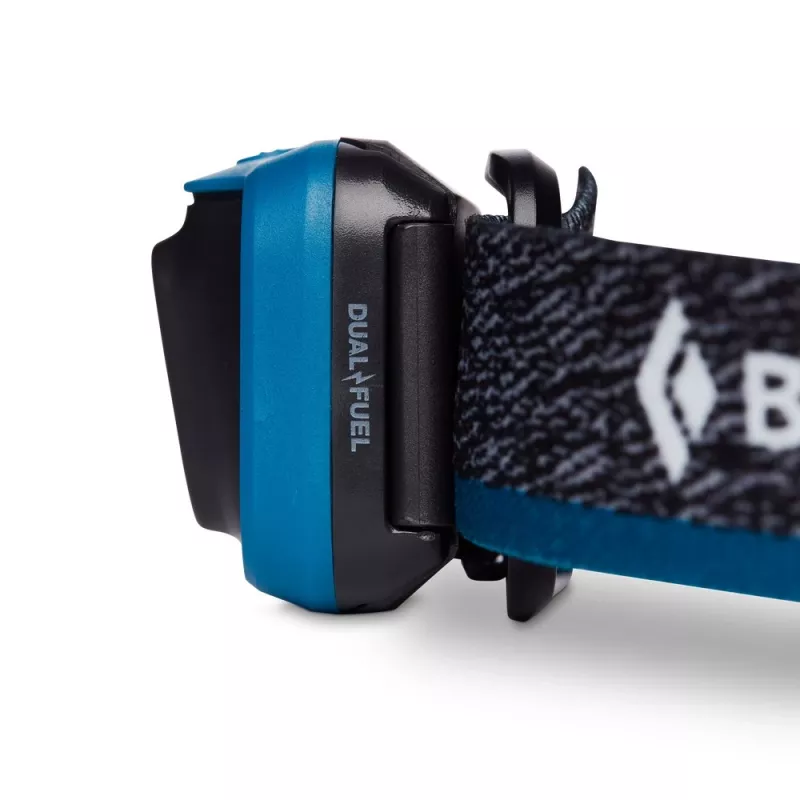 Black Diamond Astro 300 zwart, blauwe hoofdband zaklamp