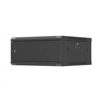 Wandmontabele 19 inch netwerkkast LANBERG 4U 600×600 mm, zwart