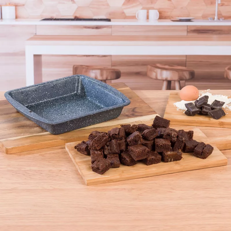 Vierkante koekenpan Russell Hobbs RH00997EU73 26 cm stone antiaanbaklaag