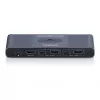 KVM-switch DIGITUS USB-C 3.0 HDMI 2-poorts 4K60Hz, USB-C/USB-A, aluminium, 135×60×30 mm