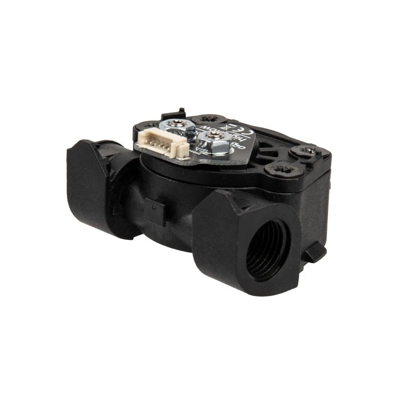Aqua-Computer doorstromingssensor high flow LT G1/4 — zwart, G1/4 aansluiting, 51×42×30 mm