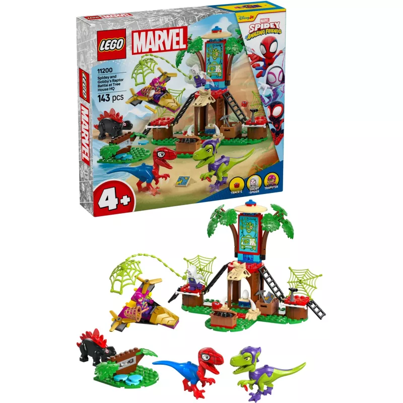 LEGO MARVEL 11200 Spidey en Gobby's raptor-gevecht in het boomhuthoofdkwartier