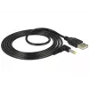 Stroomkabel DeLOCK 85544 USB A 1,5 m zwart