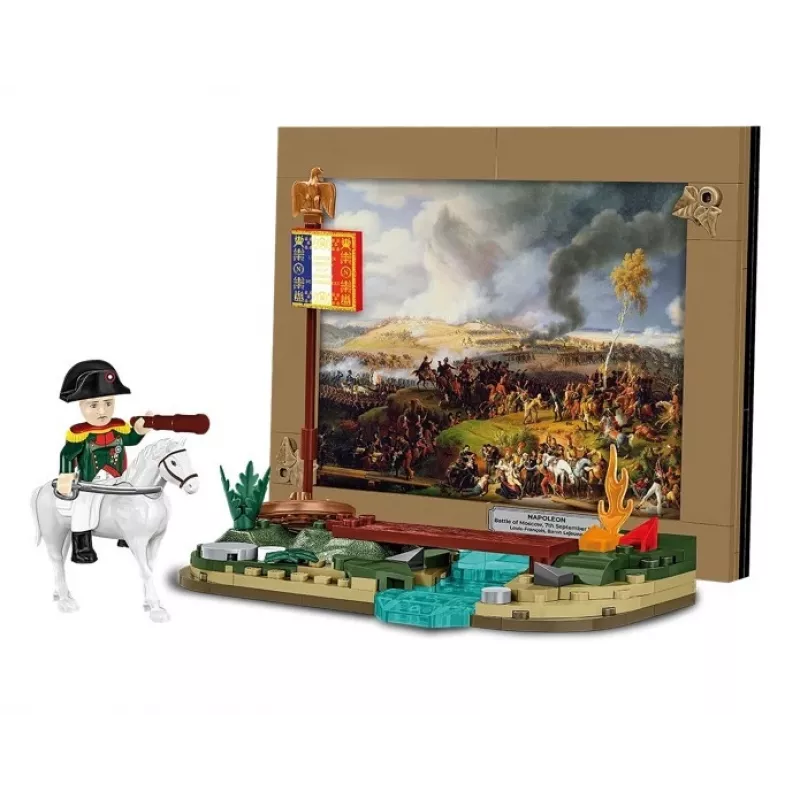 Bouwset Cobi Napoleons Slag om Moskou 145 onderdelen modelbouwpakket historisch diorama