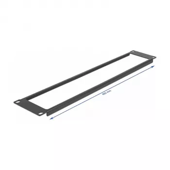 Blindplaat DeLOCK 19 inch netwerkkastpaneel met opening 2U zwart