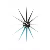 NeXtime klok 3051bl Nova, Ø50 cm, wand, zwart/blauw