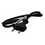 HP - netkabel - BS 1363 (M) naar IEC 60320 C7 - 0,5m - zwart - Midden-Oosten, Europa - voor Deskjet F4210, F4213, F4224, F4230, F4250, F4273, F4274, F4275, F4283, F4288, F4292, F
