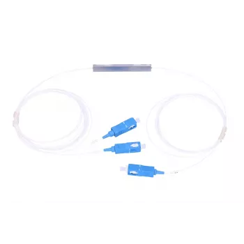 Kabelsplitter Extralink Splitter 1:2 PLC SC/UPC 900µm met 1,5 m kabel (blauw/wit, PVC)