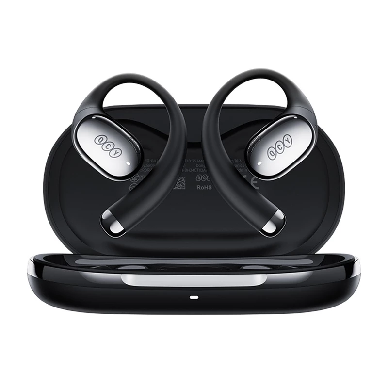 QCY Crossky R70 OWS-hoofdtelefoon, LDAC, IPX5, zwart