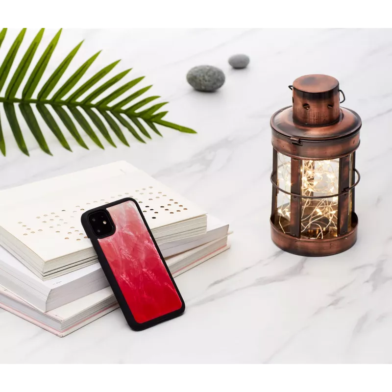 Smartphonehoesje iKins voor iPhone 11 — Pink Lake met zwarte accenten