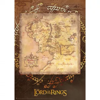 Puzzel 1000 stukjes, schmidt spiele Der Herr der Ringe - Mittelerde, kunstdruk