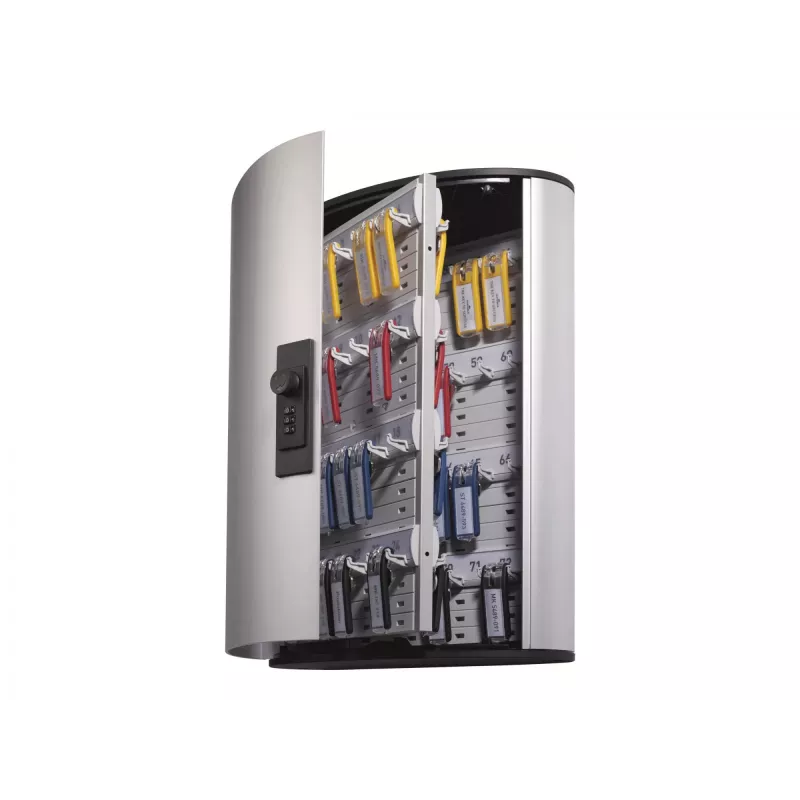 Sleutelkast Durable KEY BOX code 72 aluminium zilver