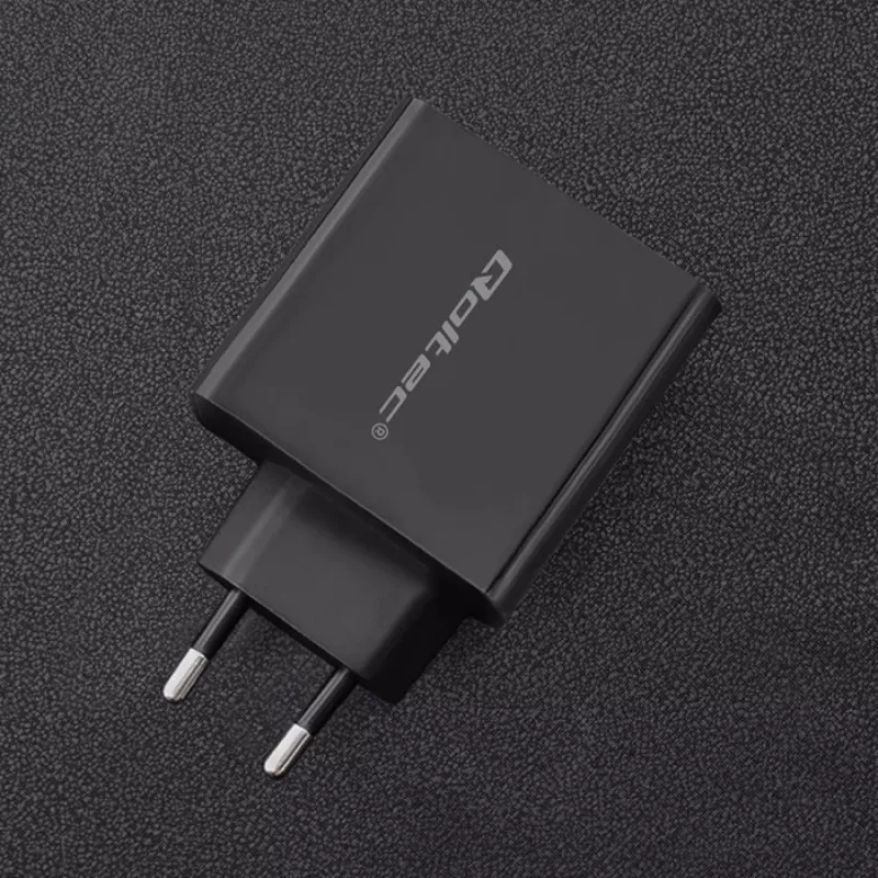 Voeding QOLTEC 51717 45W 20V 3A AC-oplader voor binnen voor smartwatch, zwart