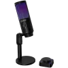 LORGAR SMP40, RGB-microfoon met externe mute-knop en metalen standaard, zwart