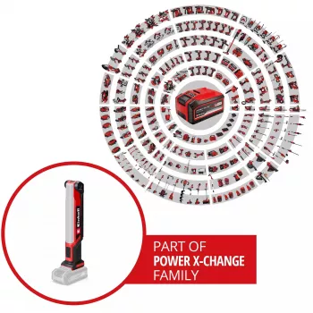 Power X-Change acculamp TE-CL 18/1000 S Li - Solo, 18 volt, LED-lamp rood, zonder accu en oplader
