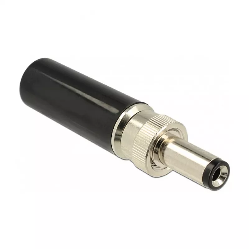DeLOCK 89915 DC-stekker 5,5 x 2,1 mm, 12 mm, solderen, 2 A
